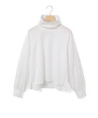 【マーコート/MARcourt】のMidiUmi ハイネックギャザースリーブプルオーバー 人気、トレンドファッション・服の通販 founy(ファニー) ファッション Fashion レディースファッション Fashion for Women トップス・カットソー Cut & Sew Tops カジュアルプルオーバー・ニットトップス Pullovers & Knit Tops / Casual Pullovers インナー Innerwear タートルネック Turtleneck, High Neck ポケット Pocket, Pocket Detail 定番 Standard, Basic Item 無地 Plain, Solid Color 長袖 Long Sleeve, Full Sleeve thumbnail オフホワイト|ID: prp329100004820830 ipo3291000000035033220