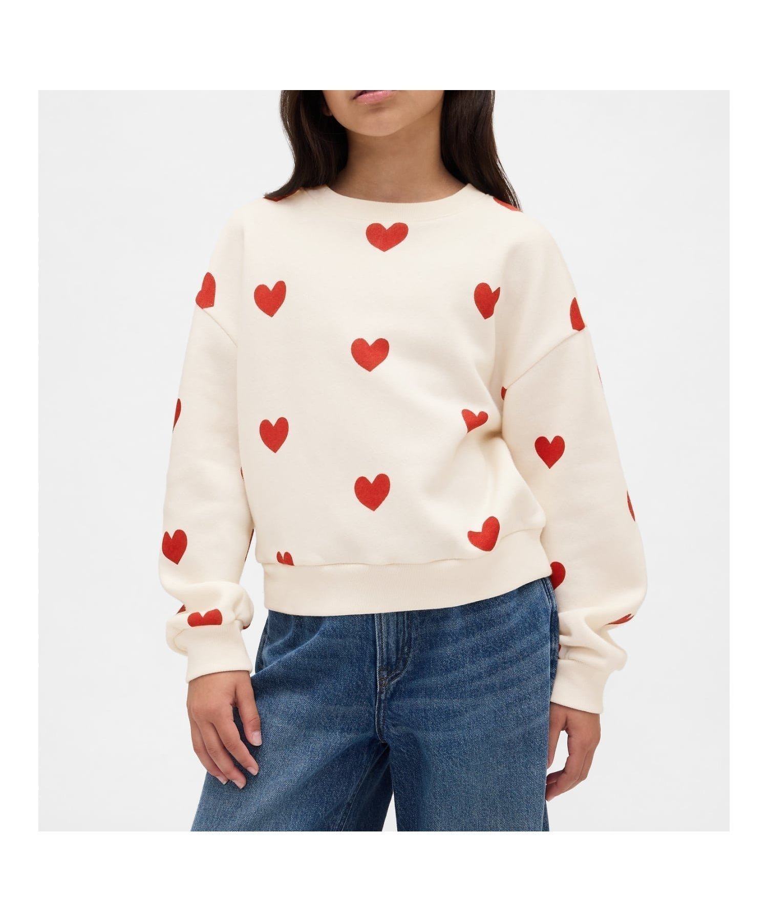 【ギャップ/GAP / KIDS】のヴィンテージソフト ドルマン スウェットシャツ (キッズ) インテリア・キッズ・メンズ・レディースファッション・服の通販 founy(ファニー) 　ファッション　Fashion　キッズファッション　Fashion for Kids　おすすめ　Recommended / Our Picks　クラシック　Classic, Timeless Style　ストレート　Straight, Straight Cut　フィット　Fit, Slim Fit　リラックス　Relax, Relaxed Fit　ルーズ　Loose, Oversized　長袖　Long Sleeve, Full Sleeve　NEW_OFF_WHITE|ID: prp329100004820833 ipo3291000000035033248