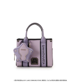 【サマンサ ベガ/SamanthaVega】のSAMANTHAVEGA*アニメ『ジョジョの奇妙な冒険 スターダストクルセイダース』 「スタープラチナ」コレクション ロゴテープミニハンドバッグ 人気、トレンドファッション・服の通販 founy(ファニー) ファッション Fashion レディースファッション Fashion for Women バッグ Bags コレクション Collection, Seasonal Line ショルダー Shoulder, Shoulder Strap ポーチ Pouch, Small Case モチーフ Motif, Design Theme リップ Lip, Lip Motif 楽ちん Easy Fit, Comfortable |ID:prp329100004820836