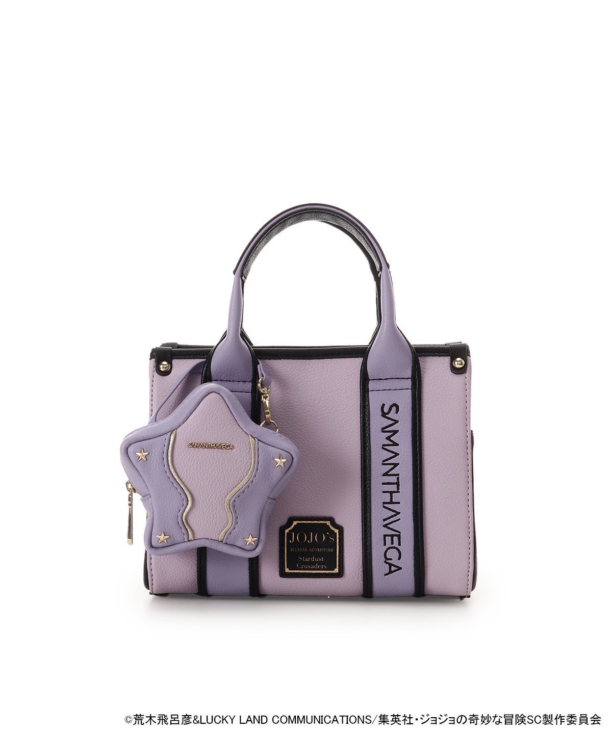 【サマンサ ベガ/SamanthaVega】のSAMANTHAVEGA*アニメ『ジョジョの奇妙な冒険 スターダストクルセイダース』 「スタープラチナ」コレクション ロゴテープミニハンドバッグ 人気、トレンドファッション・服の通販 founy(ファニー) 　ファッション　Fashion　レディースファッション　Fashion for Women　バッグ　Bags　コレクション　Collection, Seasonal Line　ショルダー　Shoulder, Shoulder Strap　ポーチ　Pouch, Small Case　モチーフ　Motif, Design Theme　リップ　Lip, Lip Motif　楽ちん　Easy Fit, Comfortable　 other-1|ID: prp329100004820836 ipo3291000000035033271