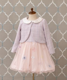 【パンパンテュテュ/panpantutu / KIDS】のお花とリボンのフォーマルセットアップ(2点セット) 人気、トレンドファッション・服の通販 founy(ファニー) ファッション Fashion キッズファッション Fashion for Kids エレガント 上品 Elegant ジャケット Jacket, Outerwear スウィート Sweet, Cute Style チュール Tulip, Tulip Motif ツイード Twill, Twill Weave ノースリーブ Sleeveless, No-Sleeve フォーマル Formal, Dressy リボン Ribbon, Bow ローズ Rose, Rose Motif おすすめ Recommended / Our Picks セレモニー Ceremony 入学式 Entrance Ceremony 結婚式 Wedding |ID:prp329100004820844