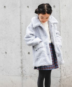 【アーバンリサーチ ドアーズ/URBAN RESEARCH DOORS / KIDS】の『WEB/一部店舗限定サイズ』ボアコート(KIDS) 人気、トレンドファッション・服の通販 founy(ファニー) ファッション Fashion キッズファッション Fashion for Kids 2025年 2025 2025-2026秋冬・A/W Autumn/Winter 2025–26 AW25–26 冬 Winter / This Winter トレンド Trend, Trending Now フラップ Flap, Flap Pocket ポケット Pocket, Pocket Detail ラウンド Round, Round Neck A/W・秋冬 Autumn/Winter 防寒 Cold Protection, Winter-Ready |ID:prp329100004820852