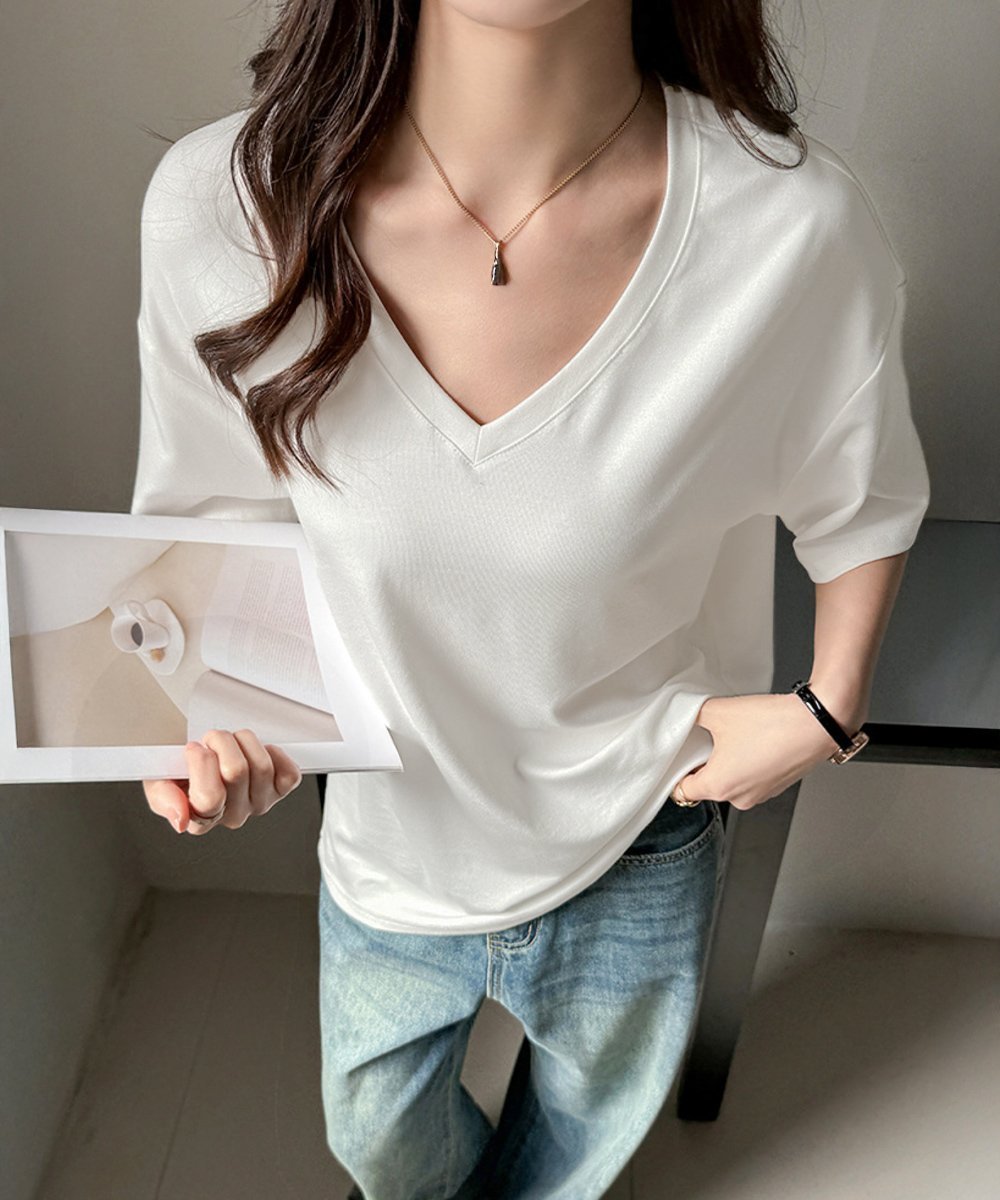 【ミニミニストア/miniministore】のビッグtシャツレディース無地半袖Tシャツ インテリア・キッズ・メンズ・レディースファッション・服の通販 founy(ファニー) 　ファッション　Fashion　レディースファッション　Fashion for Women　トップス・カットソー　Cut & Sew Tops　シャツ・ブラウス・オフィスカジュアル　Elegant Blouses & Button-Ups　ロングTシャツ・Tシャツ　Longline T-Shirts & Tees　イエロー　Yellow　ショルダー　Shoulder, Shoulder Strap　シンプル　Simple, Minimal　チュニック　Tunic, Long Top　ドロップ　Drop Shoulder, Dropped Style　バランス　Balance, Style Balance　ビッグ　Big, Oversized　ミックス　Mix, Mixed Style　半袖　Short Sleeve, Half Sleeve　夏　Summer　無地　Plain, Solid Color　ホワイト|ID: prp329100004820859 ipo3291000000035033490