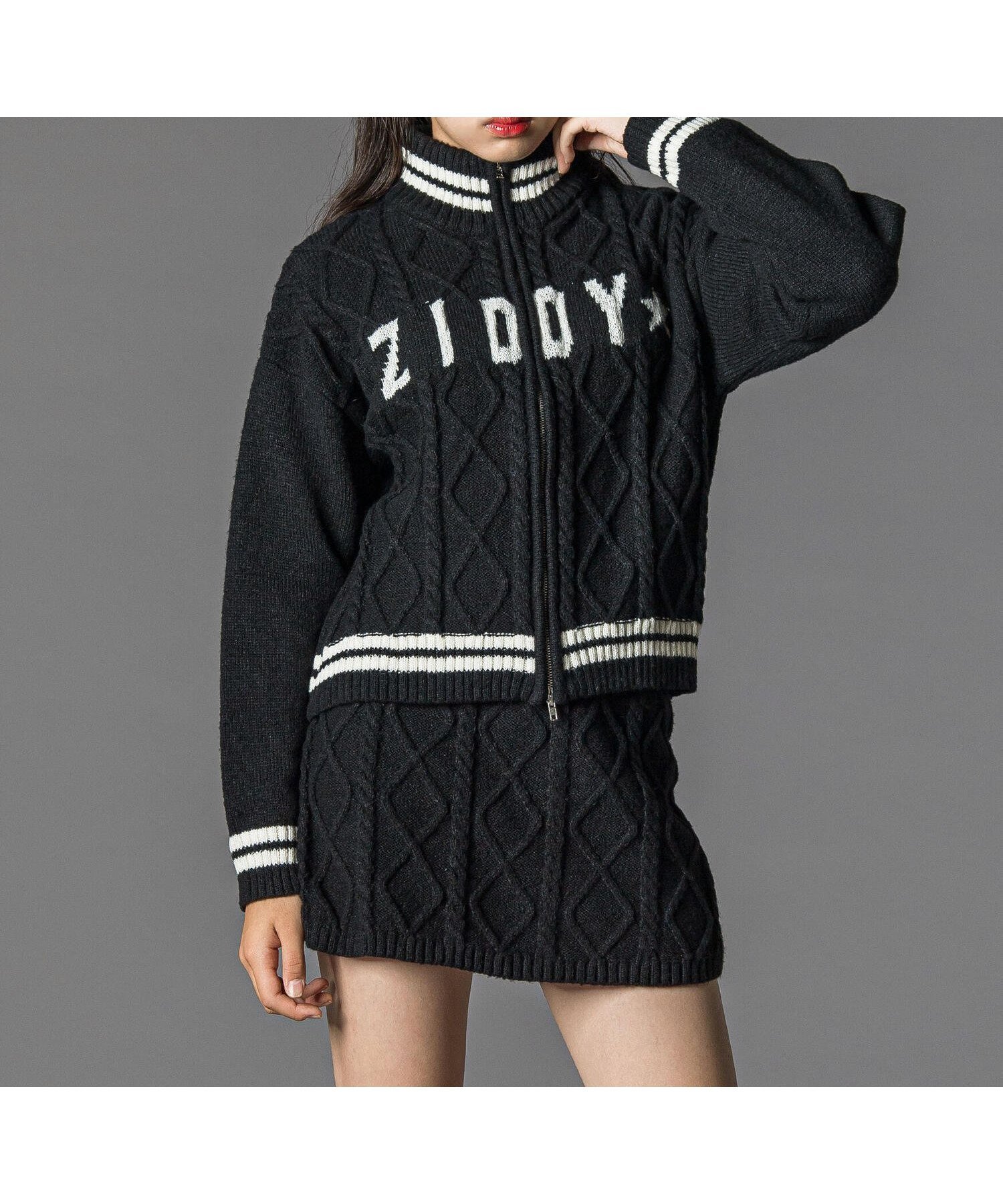 【ベベ オンライン ストア/BEBE ONLINE STORE / KIDS】のダブルジップスカパンニットセットアップ(130~160cm) インテリア・キッズ・メンズ・レディースファッション・服の通販 founy(ファニー) 　ファッション　Fashion　キッズファッション　Fashion for Kids　インナー　Innerwear　ガーリー　Girly, Feminine Style　クール　Cool, Chic　ダブル　Double, Double-Breasted　トレンド　Trend, Trending Now　バランス　Balance, Style Balance　フィット　Fit, Slim Fit　モノトーン　Monotone, Black and White　A/W・秋冬　Autumn/Winter　エレガント 上品　Elegant　2025年　2025　2025-2026秋冬・A/W　Autumn/Winter 2025–26 AW25–26　ブラック|ID: prp329100004820868 ipo3291000000035033601