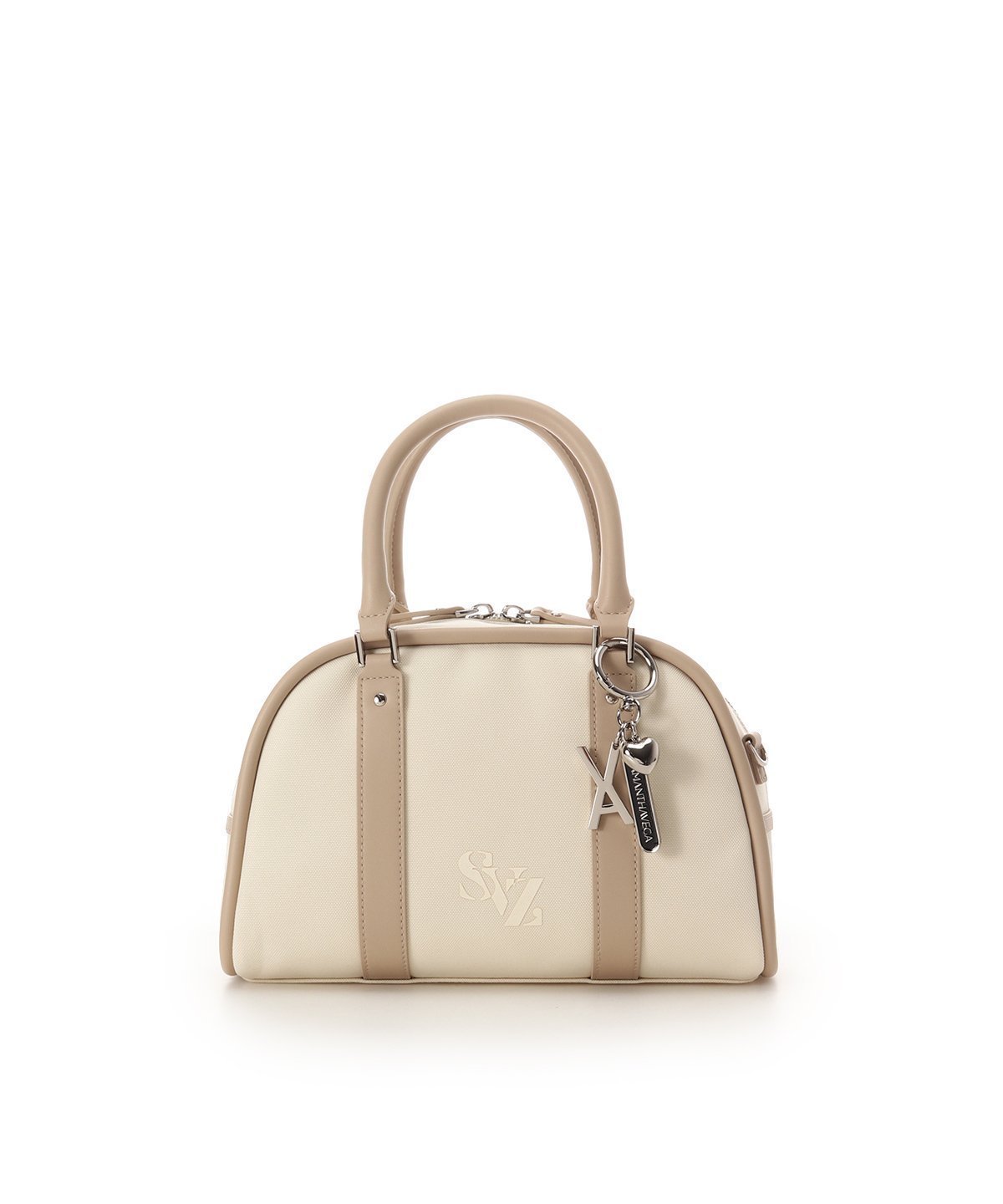 【サマンサ ベガ/SamanthaVega】のSAMANTHAVEGA*「VARZAR(バザール)」コラボコレクション ボストンバッグ インテリア・キッズ・メンズ・レディースファッション・服の通販 founy(ファニー) 　ファッション　Fashion　レディースファッション　Fashion for Women　バッグ　Bags　キャンバス　Canvas, Canvas Fabric　コラボ　Collaboration, Collab　ショルダー　Shoulder, Shoulder Strap　スペシャル　Special, Limited Edition　チャーム　Charm, Pendant　トレンド　Trend, Trending Now　フォルム　Silhouette, Form　フロント　Front, Front Design　プリント　Print, Printed Pattern　プレート　Plate, Dish　ボストン　Boston　ボストンバッグ　Boston Bag, Retro Bag　ポケット　Pocket, Pocket Detail　モチーフ　Motif, Design Theme　リボン　Ribbon, Bow　財布　Wallet, Purse　ベージュ|ID: prp329100004820889 ipo3291000000035033818