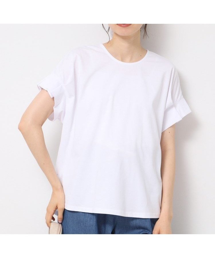 【デッサン/Dessin】の【洗える】袖タックデザインカットソー 人気、トレンドファッション・服の通販 founy(ファニー) 　ファッション　Fashion　レディースファッション　Fashion for Women　トップス・カットソー　Cut & Sew Tops　カットソー・ベーシックTシャツ　Cut-and-Sewn Tops / Stretch Tees & Basics　カットソー　Cut and Sewn Top　スマート　Smart, Elegant　ワイド　Wide, Wide Fit　夏　Summer　洗える　Machine Washable　 other-1|ID: prp329100004820892 ipo3291000000035033861