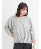 【ジェイ アンド シュプール/Re J&SUPURE】のアクセサリー付き裾タックドルマンプルオーバー 人気、トレンドファッション・服の通販 founy(ファニー) ファッション Fashion レディースファッション Fashion for Women トップス・カットソー Cut & Sew Tops カジュアルプルオーバー・ニットトップス Pullovers & Knit Tops / Casual Pullovers アクセサリー Fashion Accessories チェック Check, Plaid, Tartan ネックレス Necklace, Pendant Necklace フェミニン Feminine, Girly リラックス Relax, Relaxed Fit ワイド Wide, Wide Fit ワンポイント One Point, Statement Accent A/W・秋冬 Autumn/Winter エレガント 上品 Elegant thumbnail グレー|ID: prp329100004820893 ipo3291000000035033872