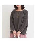 【ジェイ アンド シュプール/Re J&SUPURE】のアクセサリー付き裾タックドルマンプルオーバー 人気、トレンドファッション・服の通販 founy(ファニー) ファッション Fashion レディースファッション Fashion for Women トップス・カットソー Cut & Sew Tops カジュアルプルオーバー・ニットトップス Pullovers & Knit Tops / Casual Pullovers アクセサリー Fashion Accessories チェック Check, Plaid, Tartan ネックレス Necklace, Pendant Necklace フェミニン Feminine, Girly リラックス Relax, Relaxed Fit ワイド Wide, Wide Fit ワンポイント One Point, Statement Accent A/W・秋冬 Autumn/Winter エレガント 上品 Elegant thumbnail 濃グレー|ID: prp329100004820893 ipo3291000000035033874