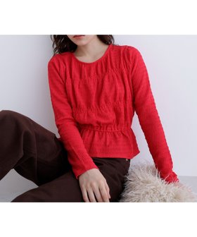 【ナチュラル ビューティー ベーシック/NATURAL BEAUTY BASIC】のシャーリングペプラムカットソー長袖 人気、トレンドファッション・服の通販 founy(ファニー) ファッション Fashion レディースファッション Fashion for Women トップス・カットソー Cut & Sew Tops カットソー・ベーシックTシャツ Cut-and-Sewn Tops / Stretch Tees & Basics カットソー Cut and Sewn Top シャーリング Shirring, Ruched デニム Denim, Jeans Material フリル Frill, Ruffle フレア Flare, Flared ペプラム Peplum, Flared Hem レース Lace, Lace Fabric 長袖 Long Sleeve, Full Sleeve |ID:prp329100004820920