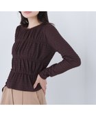 【ナチュラル ビューティー ベーシック/NATURAL BEAUTY BASIC】のシャーリングペプラムカットソー長袖 人気、トレンドファッション・服の通販 founy(ファニー) ファッション Fashion レディースファッション Fashion for Women トップス・カットソー Cut & Sew Tops カットソー・ベーシックTシャツ Cut-and-Sewn Tops / Stretch Tees & Basics カットソー Cut and Sewn Top シャーリング Shirring, Ruched デニム Denim, Jeans Material フリル Frill, Ruffle フレア Flare, Flared ペプラム Peplum, Flared Hem レース Lace, Lace Fabric 長袖 Long Sleeve, Full Sleeve thumbnail ダークブラウン1|ID: prp329100004820920 ipo3291000000035034173