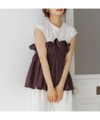 【ミスティ ウーマン/mysty woman】のギャザービスチェツキフレンチスリーブ 人気、トレンドファッション・服の通販 founy(ファニー) ファッション Fashion レディースファッション Fashion for Women トップス・カットソー Cut & Sew Tops ビスチェ Bustiers & Corset Tops / Layered Bustier Style おすすめ Recommended / Our Picks カットソー Cut and Sewn Top シンプル Simple, Minimal スリーブ Sleeve, Long Sleeve / Short Sleeve デニム Denim, Jeans Material フレンチ French, French Style マーメイド Mermaid, Fishtail Silhouette thumbnail ブラウン|ID: prp329100004820939 ipo3291000000035034365