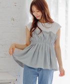 【ミスティ ウーマン/mysty woman】のギャザービスチェツキフレンチスリーブ 人気、トレンドファッション・服の通販 founy(ファニー) ファッション Fashion レディースファッション Fashion for Women トップス・カットソー Cut & Sew Tops ビスチェ Bustiers & Corset Tops / Layered Bustier Style おすすめ Recommended / Our Picks カットソー Cut and Sewn Top シンプル Simple, Minimal スリーブ Sleeve, Long Sleeve / Short Sleeve デニム Denim, Jeans Material フレンチ French, French Style マーメイド Mermaid, Fishtail Silhouette thumbnail ライトグレー|ID: prp329100004820939 ipo3291000000035034370