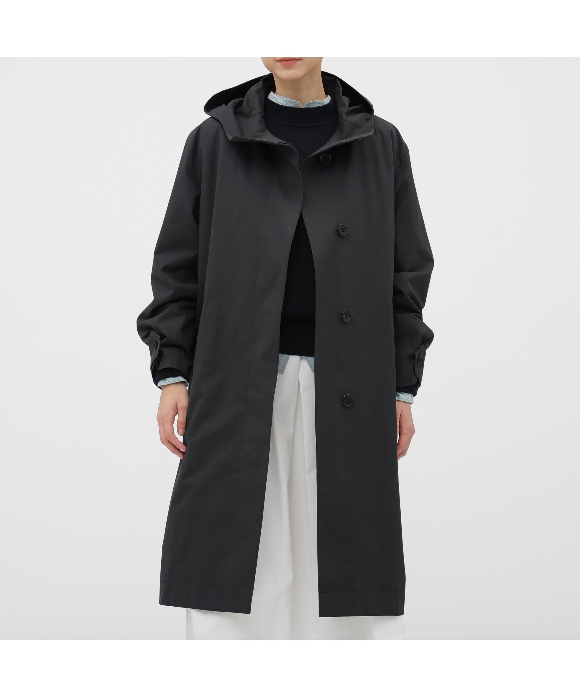 【マーガレットハウエル/MARGARET HOWELL】のDENSE COTTON POPLIN COAT インテリア・キッズ・メンズ・レディースファッション・服の通販 founy(ファニー) 　ファッション　Fashion　レディースファッション　Fashion for Women　アウター　Coat / Outerwear Collection　コート・ロングコート・ピーコート　Long Coats, Peacoats & More　バランス　Balance, Style Balance　フロント　Front, Front Design　ライナー　Liner, Inner Layer　リラックス　Relax, Relaxed Fit　CHARCOAL3|ID: prp329100004820941 ipo3291000000035034377