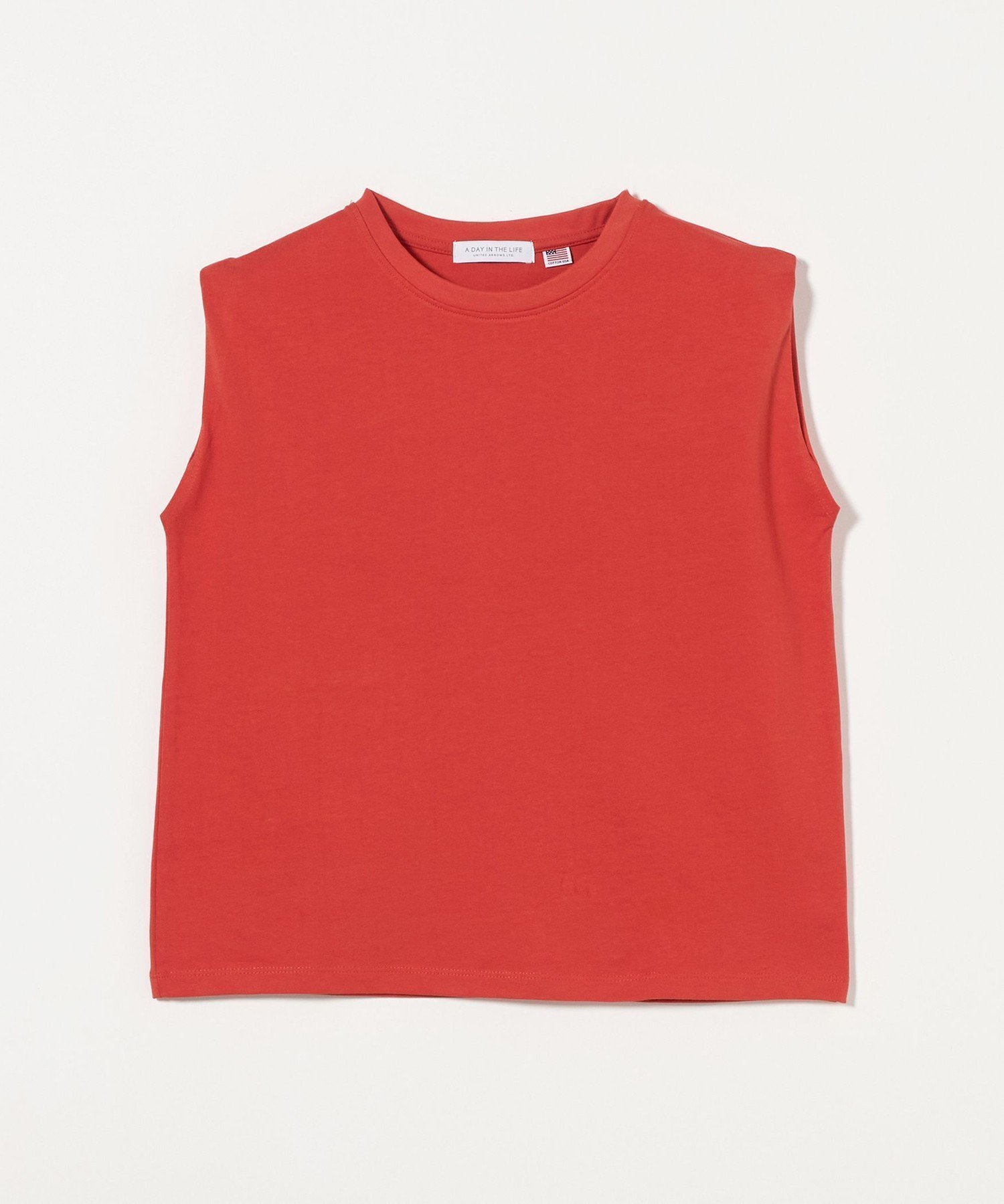 【ユナイテッドアローズ/UNITED ARROWS】のUSAコットン ノースリーブT シャツ A DAY IN THE LIFE 人気、トレンドファッション・服の通販 founy(ファニー) 　ファッション　Fashion　レディースファッション　Fashion for Women　トップス・カットソー　Cut & Sew Tops　キャミソール&ノースリーブ　Camisoles & Sleeveless Tops　シャツ・ブラウス・オフィスカジュアル　Elegant Blouses & Button-Ups　インナー　Innerwear　キャミワンピース　Cami Dress, Slip Dress　コンパクト　Compact, Small Size　シンプル　Simple, Minimal　タンク　Tank Top, Sleeveless Top　定番　Standard, Basic Item　ノースリーブ　Sleeveless, No-Sleeve　ボーダー　Border, Stripe　半袖　Short Sleeve, Half Sleeve　アウトレット　Outlet / Clearance　 other-1|ID: prp329100004820943 ipo3291000000035034378