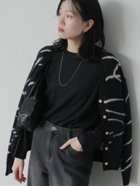 【サマンサモスモス/Samansa Mos2】のふくれジャカードクルーネックプルオーバー 人気、トレンドファッション・服の通販 founy(ファニー) ファッション Fashion レディースファッション Fashion for Women トップス・カットソー Cut & Sew Tops カジュアルプルオーバー・ニットトップス Pullovers & Knit Tops / Casual Pullovers インナー Innerwear シンプル Simple, Minimal ジャカード／ジャガード Jacquard, Woven Pattern デニム Denim, Jeans Material エレガント 上品 Elegant thumbnail ブラック|ID: prp329100004820952 ipo3291000000035034475