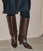 【ル タロン/Le Talon】のGRISE5.5cmレザーポインテッドワイドシャフトロングブーツ 人気、トレンドファッション・服の通販 founy(ファニー) ファッション Fashion レディースファッション Fashion for Women クッション Cushion, Throw Pillow ストレート Straight, Straight Cut ライニング Inner Lining, Inner Fabric, Lined ロング Long, Long-Length thumbnail ブラウン|ID: prp329100004820955 ipo3291000000035034517