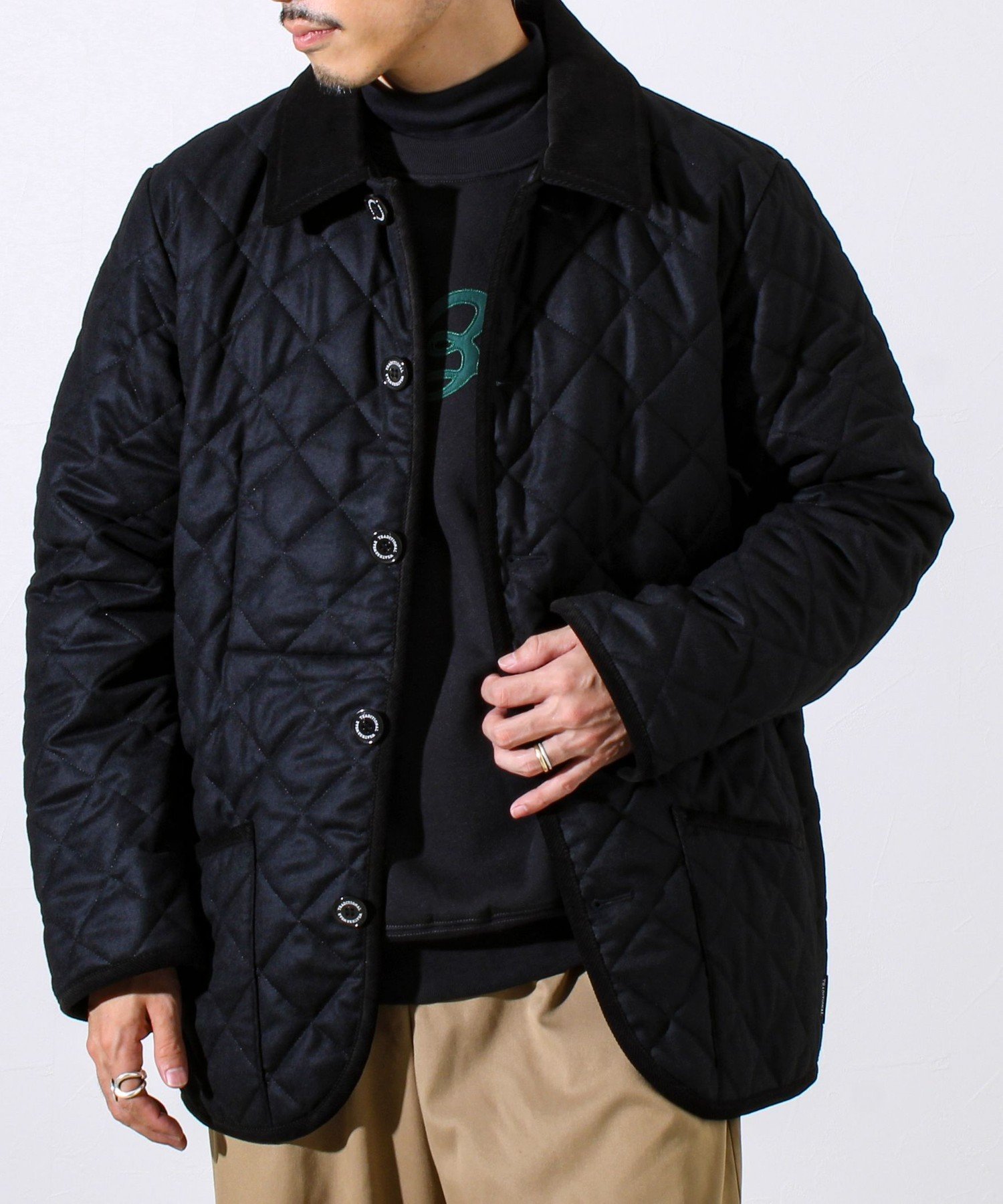 【フレディアンドグロスター/FREDY&GLOSTER / MEN】の【Traditional Weatherwear】WAVERLY/ウェーバリー ウールサキソニー インテリア・キッズ・メンズ・レディースファッション・服の通販 founy(ファニー) 　ファッション　Fashion　メンズファッション　Fashion for Men　キルティング　Quilted, Quilting　コーデュロイ　Corduroy, Cord Fabric　軽量　Lightweight, Ultra Light　ジャケット　Jacket, Outerwear　定番　Standard, Basic Item　フィット　Fit, Slim Fit　ベーシック　Basic, Essential　ブラック|ID: prp329100004820967 ipo3291000000035034638