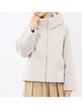 【タカキュー/TAKA-Q】のリバーシブル フーデッド ショートブルゾン 人気、トレンドファッション・服の通販 founy(ファニー) ファッション Fashion レディースファッション Fashion for Women アウター Coat / Outerwear Collection ブルゾンジャケット・スポーティアウター Blouson Jackets キルティング Quilted, Quilting ショート Short, Short Length ジップ Zip, Zipper タフタ Taffeta, Structured Fabric ダブル Double, Double-Breasted なめらか Smooth, Silky Texture バランス Balance, Style Balance フィット Fit, Slim Fit フェミニン Feminine, Girly ブルゾン Blouson, Bomber Jacket プリーツ Pleats, Pleated ベーシック Basic, Essential ミックス Mix, Mixed Style ムートン Shearling, Mouton リバーシブル Reversible, Two-Sided リラックス Relax, Relaxed Fit ワイド Wide, Wide Fit A/W・秋冬 Autumn/Winter おすすめ Recommended / Our Picks |ID:prp329100004821003