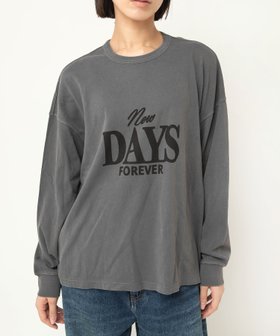 【アールエヌエーエヌ/RNA-N】のM2615 ロゴプリントリサイクル天竺ロンT 人気、トレンドファッション・服の通販 founy(ファニー) ファッション Fashion レディースファッション Fashion for Women トップス・カットソー Cut & Sew Tops ロングTシャツ・Tシャツ Longline T-Shirts & Tees ショート Short, Short Length スウェット / スエット Sweatshirt, Sweatwear プリント Print, Printed Pattern ヴィンテージ Vintage Style |ID:prp329100004821025