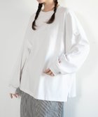 【アールエヌエーエヌ/RNA-N】のM2587 襟柄編みのBITロンT 人気、トレンドファッション・服の通販 founy(ファニー) ファッション Fashion レディースファッション Fashion for Women トップス・カットソー Cut & Sew Tops ロングTシャツ・Tシャツ Longline T-Shirts & Tees インナー Innerwear ヴィンテージ Vintage Style シンプル Simple, Minimal スリーブ Sleeve, Long Sleeve / Short Sleeve 長袖 Long Sleeve, Full Sleeve ビッグ Big, Oversized ポケット Pocket, Pocket Detail ルーズ Loose, Oversized ワンポイント One Point, Statement Accent thumbnail オフホワイト|ID: prp329100004821029 ipo3291000000035035507