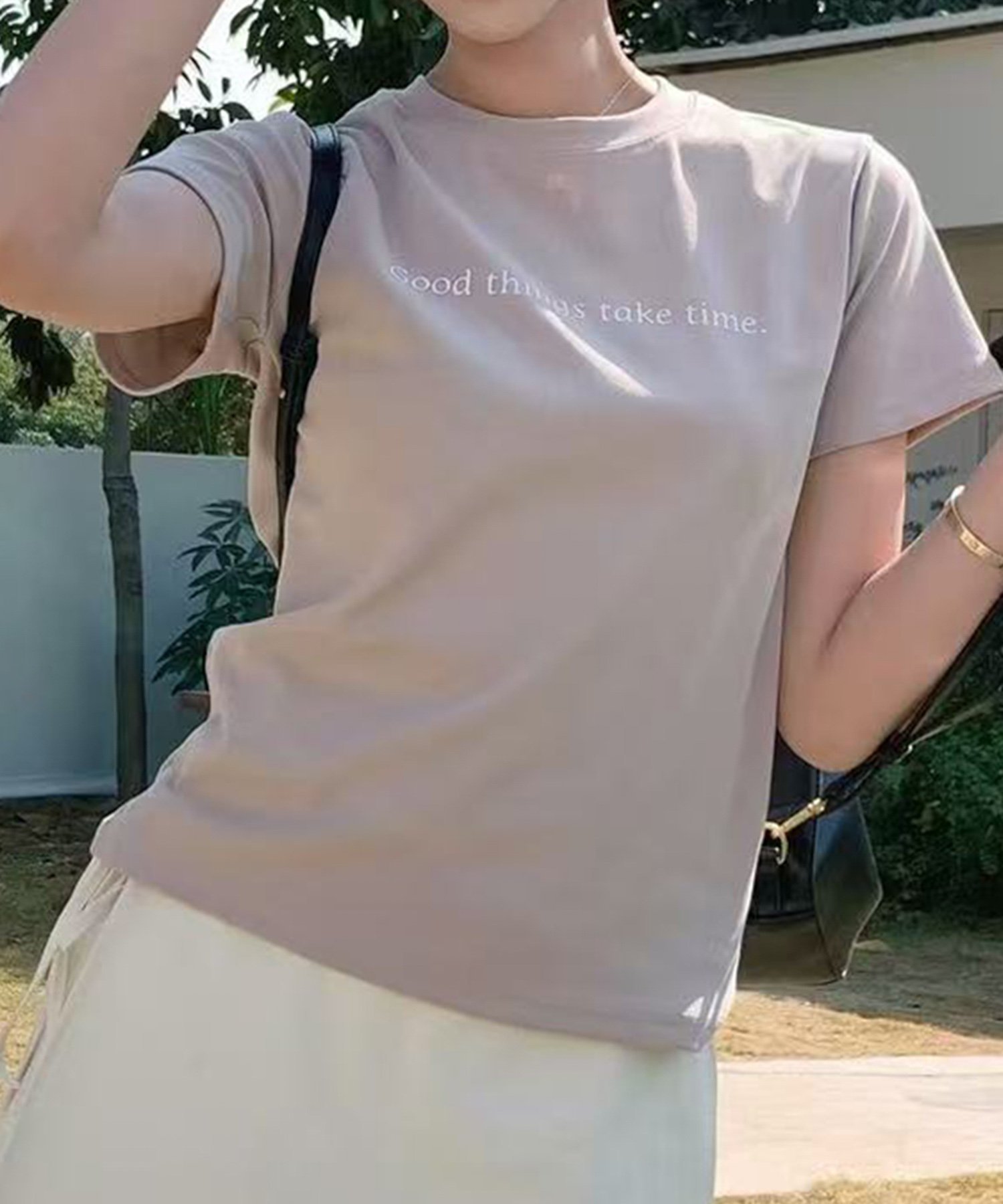 【ガール/GIRL】の綿混シンプルロゴプリントTシャツ カットソー 人気、トレンドファッション・服の通販 founy(ファニー) 　ファッション　Fashion　レディースファッション　Fashion for Women　トップス・カットソー　Cut & Sew Tops　シャツ・ブラウス・オフィスカジュアル　Elegant Blouses & Button-Ups　ロングTシャツ・Tシャツ　Longline T-Shirts & Tees　カットソー・ベーシックTシャツ　Cut-and-Sewn Tops / Stretch Tees & Basics　カットソー　Cut and Sewn Top　コンパクト　Compact, Small Size　シンプル　Simple, Minimal　トレンド　Trend, Trending Now　フロント　Front, Front Design　プリント　Print, Printed Pattern　 other-1|ID: prp329100004821031 ipo3291000000035035519