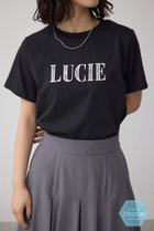 【アズール バイ マウジー/AZUL by moussy】のC/T冷感レースロゴTシャツ 人気、トレンドファッション・服の通販 founy(ファニー) ファッション Fashion レディースファッション Fashion for Women トップス・カットソー Cut & Sew Tops シャツ・ブラウス・オフィスカジュアル Elegant Blouses & Button-Ups ロングTシャツ・Tシャツ Longline T-Shirts & Tees インナー Innerwear コンパクト Compact, Small Size ジャケット Jacket, Outerwear デニム Denim, Jeans Material フロント Front, Front Design レース Lace, Lace Fabric thumbnail BLK|ID: prp329100004821032 ipo3291000000035035531