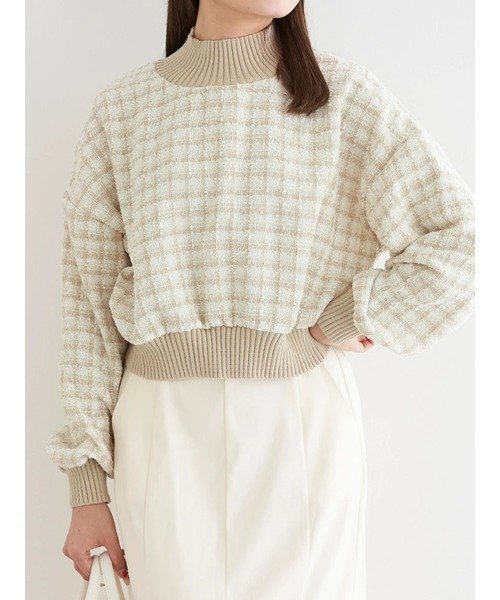 【ルディックパーク/LUDIC PARK】のラメツイードハイネックトップス 人気、トレンドファッション・服の通販 founy(ファニー) ファッション Fashion レディースファッション Fashion for Women トップス・カットソー Cut & Sew Tops シンプル Simple, Minimal スラックス Slacks, Dress Pants スリーブ Sleeve, Long Sleeve / Short Sleeve ツイード Twill, Twill Weave トレンド Trend, Trending Now ハイネック High Neck, Mock Neck ボトム Bottoms, Lower Wear マニッシュ Mannish, Boyish マーメイド Mermaid, Fishtail Silhouette ワイド Wide, Wide Fit エレガント 上品 Elegant 切替 Switching, Contrast Panel A/W・秋冬 Autumn/Winter ビジネス 仕事 通勤 Business / Work / Commuting other-1|ID: prp329100004821034 ipo3291000000035035540