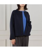 【イネド/INED】のノーカラーショートコート 人気、トレンドファッション・服の通販 founy(ファニー) ファッション Fashion レディースファッション Fashion for Women アウター Coat / Outerwear Collection コート・ロングコート・ピーコート Long Coats, Peacoats & More コンパクト Compact, Small Size ショルダー Shoulder, Shoulder Strap ショート Short, Short Length スマート Smart, Elegant ドロップ Drop Shoulder, Dropped Style ハンド Hand, Handmade バランス Balance, Style Balance フロント Front, Front Design ポケット Pocket, Pocket Detail メルトン Melton, Heavy Wool リラックス Relax, Relaxed Fit thumbnail ネイビー|ID: prp329100004821039 ipo3291000000035035632