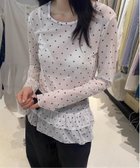 【チェルカ/CERCA】のMEMECLE/【 MEMECLE / メメクル 】シースルースキン ドットフリルトップス 人気、トレンドファッション・服の通販 founy(ファニー) ファッション Fashion レディースファッション Fashion for Women トップス・カットソー Cut & Sew Tops カーゴパンツ Cargo Pants, Utility Pants ガーリー Girly, Feminine Style クロップド Cropped, Short Length デニム Denim, Jeans Material トレンド Trend, Trending Now ドット Polka Dot, Dot Pattern フリル Frill, Ruffle ミックス Mix, Mixed Style ワイド Wide, Wide Fit 再入荷 Restock / Back in Stock おすすめ Recommended / Our Picks thumbnail ホワイト|ID: prp329100004821040 ipo3291000000035035638