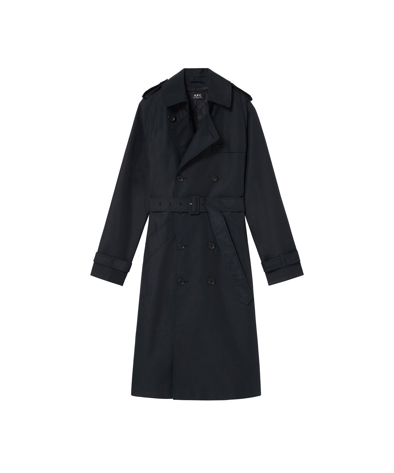 【アーペーセー/A.P.C.】のニュー Greta トレンチコート インテリア・キッズ・メンズ・レディースファッション・服の通販 founy(ファニー) 　ファッション　Fashion　レディースファッション　Fashion for Women　アウター　Coat / Outerwear Collection　コート・ロングコート・ピーコート　Long Coats, Peacoats & More　トレンチコート / 春秋の定番アウター　Trench Coats　スリーブ　Sleeve, Long Sleeve / Short Sleeve　ダブル　Double, Double-Breasted　バイアス　Bias, Diagonal Cut　フラップ　Flap, Flap Pocket　ポケット　Pocket, Pocket Detail　ループ　Loop, Loop Knit　ロング　Long, Long-Length　ダークネイビー|ID: prp329100004821050 ipo3291000000035035785