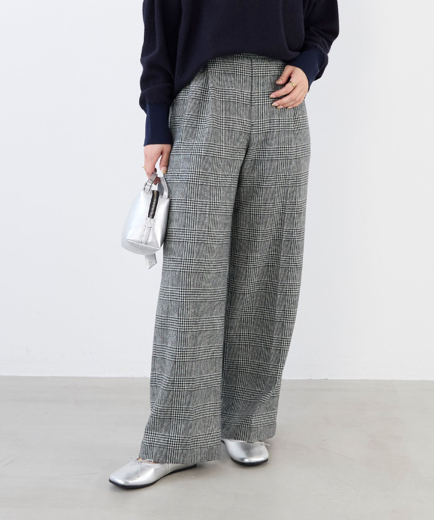 【マイカ ディール/MICA & DEAL】のツイードギャザーパンツ セットアップ対応 人気、トレンドファッション・服の通販 founy(ファニー) 　ファッション　Fashion　レディースファッション　Fashion for Women　セットアップ　Matching Sets　レディースパンツ・ボトムス　Pants & Trousers / Bottoms　クラシック　Classic, Timeless Style　ストレート　Straight, Straight Cut　セットアップ　Set-Up, Coordinated Outfit　センター　Center, Center Line　ダブル　Double, Double-Breasted　ツイード　Twill, Twill Weave　ポケット　Pocket, Pocket Detail　楽ちん　Easy Fit, Comfortable　猫　Cat, Kitty　 other-1|ID: prp329100004821052 ipo3291000000035035802