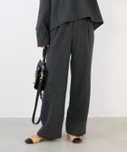 【マイカ ディール/MICA & DEAL】のツイードギャザーパンツ セットアップ対応 人気、トレンドファッション・服の通販 founy(ファニー) ファッション Fashion レディースファッション Fashion for Women セットアップ Matching Sets レディースパンツ・ボトムス Pants & Trousers / Bottoms クラシック Classic, Timeless Style ストレート Straight, Straight Cut セットアップ Set-Up, Coordinated Outfit センター Center, Center Line ダブル Double, Double-Breasted ツイード Twill, Twill Weave ポケット Pocket, Pocket Detail 楽ちん Easy Fit, Comfortable 猫 Cat, Kitty thumbnail CHARCOAL|ID: prp329100004821052 ipo3291000000035035804