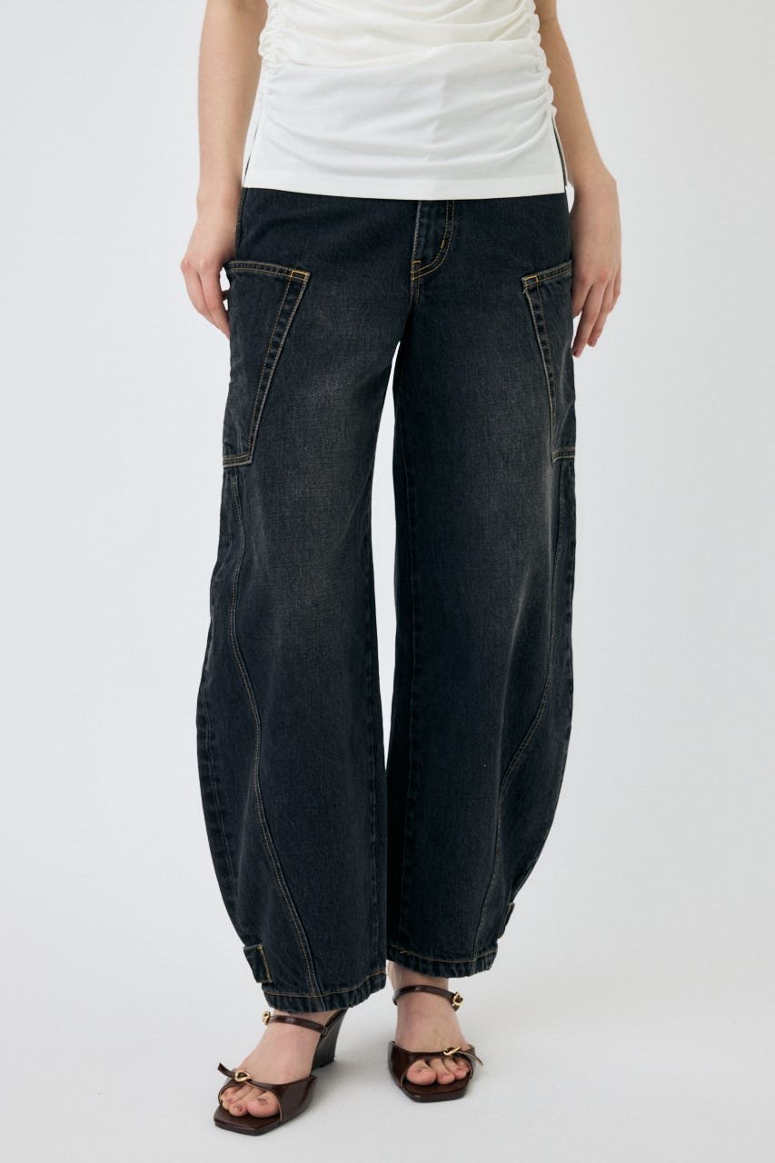 【マウジー/moussy】のNARROWED HEM コクーンストレート 人気、トレンドファッション・服の通販 founy(ファニー) 　ファッション　Fashion　レディースファッション　Fashion for Women　クラッシュ　Distressed, Crashed Style　コクーン　Cocoon, Cocoon Silhouette　シンプル　Simple, Minimal　ストレート　Straight, Straight Cut　ダメージ　Distressed, Destroyed　デニム　Denim, Jeans Material　トレンド　Trend, Trending Now　ドロップ　Drop Shoulder, Dropped Style　人気　Popular, Best Seller　バランス　Balance, Style Balance　ポケット　Pocket, Pocket Detail　ルーズ　Loose, Oversized　再入荷　Restock / Back in Stock　おすすめ　Recommended / Our Picks　 other-1|ID: prp329100004821059 ipo3291000000035035873