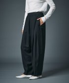 【ノーク/N.O.R.C】のウールライクボリュームドロストパンツ 人気、トレンドファッション・服の通販 founy(ファニー) ファッション Fashion レディースファッション Fashion for Women パンツ Pants & Trousers ギャザー Gathered, Ruffled ツイル Twist, Twisted Detail フロント Front, Front Design ランダム Random, Irregular 秋 Autumn thumbnail ブラック|ID: prp329100004821060 ipo3291000000035035890