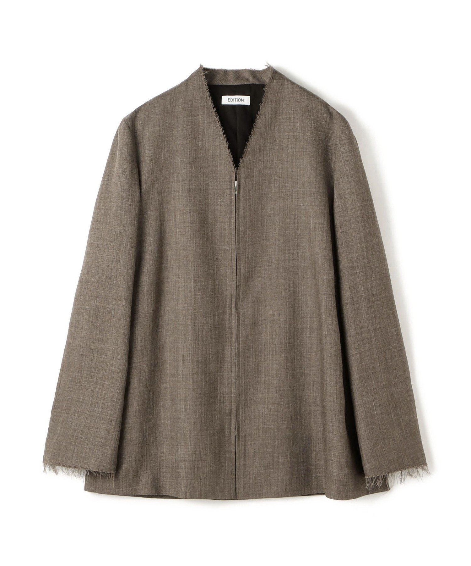 【トゥモローランド/TOMORROWLAND】のウールビエラ ジップジャケット インテリア・キッズ・メンズ・レディースファッション・服の通販 founy(ファニー) 　ファッション　Fashion　レディースファッション　Fashion for Women　アウター　Coat / Outerwear Collection　レディースジャケット・軽アウター　Jackets　ジップ　Zip, Zipper　ジャケット　Jacket, Outerwear　スラックス　Slacks, Dress Pants　デニム　Denim, Jeans Material　フェイス　Face, Facial Design　フロント　Front, Front Design　ブルゾン　Blouson, Bomber Jacket　47 ブラウン|ID: prp329100004821066 ipo3291000000035035949