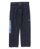 【エクストララージ/XLARGE】のSIDE CUTTING DENIM PANTS 【XLARGE】 人気、トレンドファッション・服の通販 founy(ファニー) ファッション Fashion レディースファッション Fashion for Women パンツ Pants & Trousers デニムパンツ・ジーンズ・美脚デニム Denim Jeans & Pants おすすめ Recommended / Our Picks カッティング Cutting Detail グラフィック Graphic, Graphic Design スタンダード Standard, Basic デニム Denim, Jeans Material フロント Front, Front Design thumbnail BLACK|ID: prp329100004821068 ipo3291000000035035973
