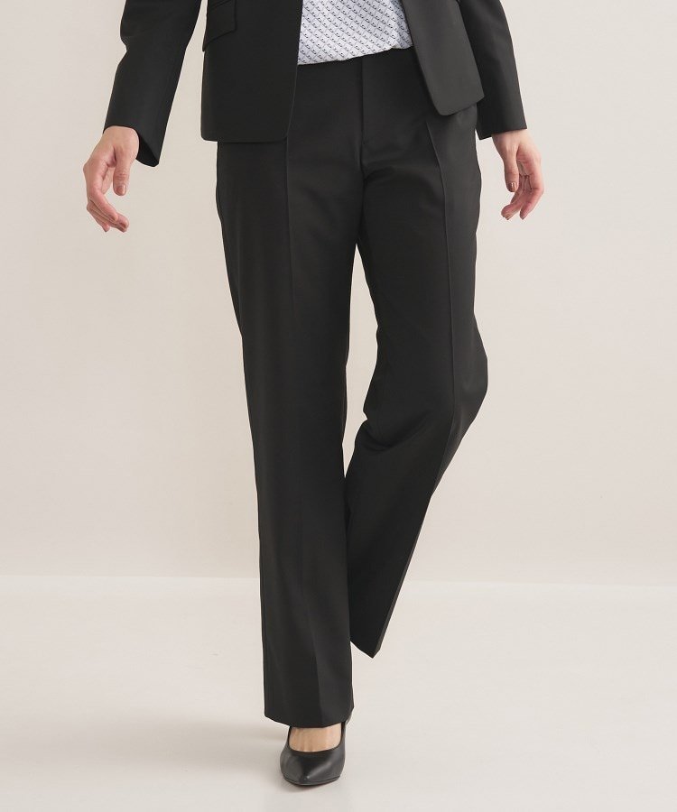 【インディヴィ/INDIVI】の【ウール混/スーツ】ストレートパンツ 人気、トレンドファッション・服の通販 founy(ファニー) 　ファッション　Fashion　レディースファッション　Fashion for Women　パンツ　Pants & Trousers　スーツ　Business Suits & Workwear　スーツパンツ・ドレスパンツ　Suit Pants / Office Trousers / Dress Pants　ストレッチ　Stretch, Stretchy Fabric　ストレート　Straight, Straight Cut　スマート　Smart, Elegant　スーツ　Suit, Formalwear　センター　Center, Center Line　バランス　Balance, Style Balance　フィット　Fit, Slim Fit　ポケット　Pocket, Pocket Detail　エレガント 上品　Elegant　ビジネス 仕事 通勤　Business / Work / Commuting　 other-1|ID: prp329100004821077 ipo3291000000035036121