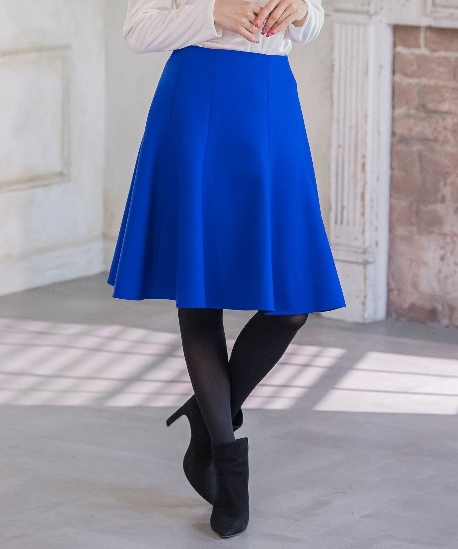 【ビアッジョブルー/Viaggio Blu】の【新色追加】ルミナリー圧縮スムーススカート インテリア・キッズ・メンズ・レディースファッション・服の通販 founy(ファニー) 　ファッション　Fashion　レディースファッション　Fashion for Women　スカート　Skirts　秋　Autumn　バランス　Balance, Style Balance　フェミニン　Feminine, Girly　ヘムライン　Hemline, Bottom Cut　ミニスカート　Mini Skirt, Short Skirt　冬　Winter / This Winter　A/W・秋冬　Autumn/Winter　エレガント 上品　Elegant　2025年　2025　2025-2026秋冬・A/W　Autumn/Winter 2025–26 AW25–26　ブルー系その他|ID: prp329100004821084 ipo3291000000035036186