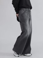 【ラシュッド/LASUD】のワイドデニムベイカーパンツ 人気、トレンドファッション・服の通販 founy(ファニー) ファッション Fashion レディースファッション Fashion for Women パンツ Pants & Trousers おすすめ Recommended / Our Picks コンパクト Compact, Small Size デニム Denim, Jeans Material バランス Balance, Style Balance ボトム Bottoms, Lower Wear リアル Real, Realistic リラックス Relax, Relaxed Fit ワイド Wide, Wide Fit ヴィンテージ Vintage Style thumbnail ブラック|ID: prp329100004821093 ipo3291000000035036312