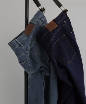 【ヘラム/hellam】のアシメカーブデニムパンツ 人気、トレンドファッション・服の通販 founy(ファニー) ファッション Fashion レディースファッション Fashion for Women パンツ Pants & Trousers デニムパンツ・ジーンズ・美脚デニム Denim Jeans & Pants デニム Denim, Jeans Material |ID:prp329100004821097