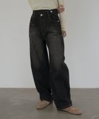 【ヘラム/hellam】のアシメカーブデニムパンツ 人気、トレンドファッション・服の通販 founy(ファニー) ファッション Fashion レディースファッション Fashion for Women パンツ Pants & Trousers デニムパンツ・ジーンズ・美脚デニム Denim Jeans & Pants デニム Denim, Jeans Material thumbnail グレー|ID: prp329100004821097 ipo3291000000035036336