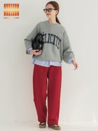 【コカ/COCA】の【DAILY WARM】裏起毛カーブパンツ 人気、トレンドファッション・服の通販 founy(ファニー) ファッション Fashion レディースファッション Fashion for Women パンツ Pants & Trousers シンプル Simple, Minimal スウェット / スエット Sweatshirt, Sweatwear スニーカー Sneakers, Trainers 定番 Standard, Basic Item 人気 Popular, Best Seller バランス Balance, Style Balance ボトム Bottoms, Lower Wear ポケット Pocket, Pocket Detail 防寒 Cold Protection, Winter-Ready リラックス Relax, Relaxed Fit ロング Long, Long-Length 冬 Winter / This Winter エレガント 上品 Elegant 2025年 2025 2025-2026秋冬・A/W Autumn/Winter 2025–26 AW25–26 thumbnail Red|ID: prp329100004821099 ipo3291000000035036346