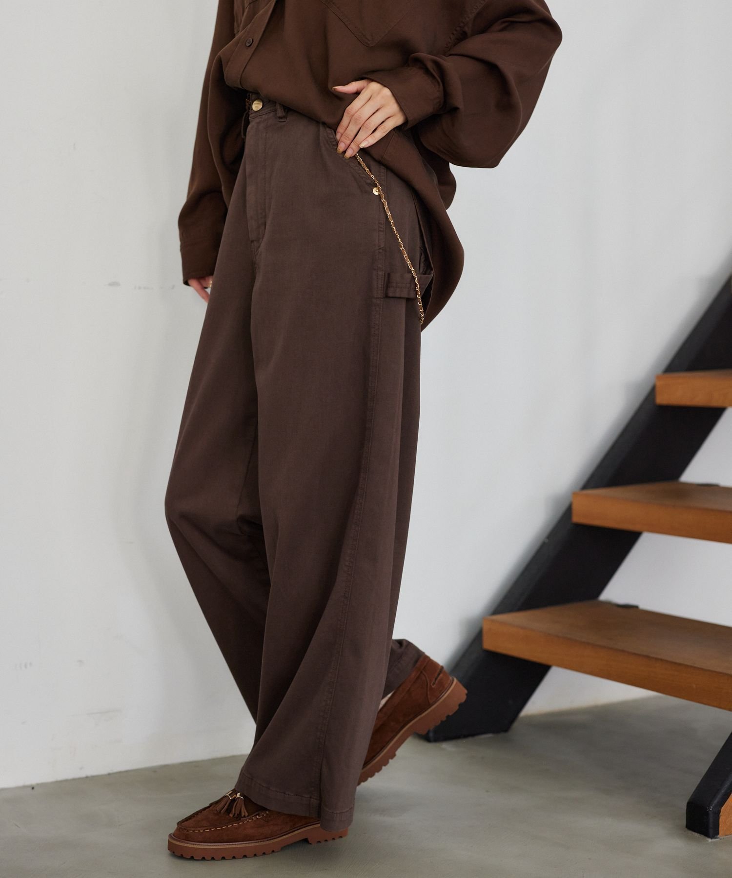 【バンヤードストーム/BARNYARDSTORM】の【新色追加】PICCADILLY別注 / ペインターワイドパンツ 人気、トレンドファッション・服の通販 founy(ファニー) 　ファッション　Fashion　レディースファッション　Fashion for Women　パンツ　Pants & Trousers　サテン　Satin, Glossy Fabric　ジーンズ　Jeans, Denim Pants　スタイリッシュ　Stylish, Fashionable　ストレッチ　Stretch, Stretchy Fabric　スリム　Slim, Slim Fit　トレンド　Trend, Trending Now　フランス　France, French　フレンチ　French, French Style　別注　Limited Edition, Custom Order　ルーズ　Loose, Oversized　エレガント 上品　Elegant　 other-1|ID: prp329100004821101 ipo3291000000035036371