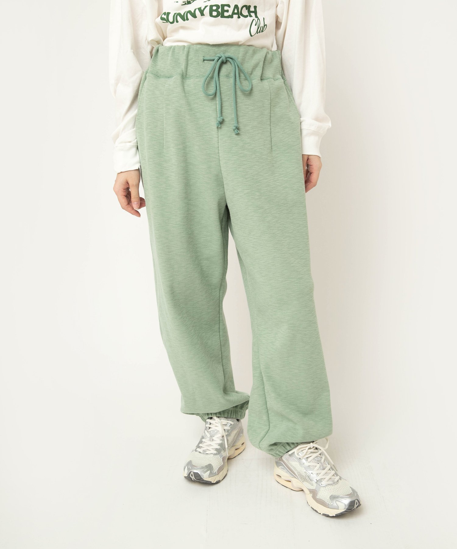 【アールエヌエーエヌ/RNA-N】のR4424 スラブスムースジョガーパンツ インテリア・キッズ・メンズ・レディースファッション・服の通販 founy(ファニー) 　ファッション　Fashion　レディースファッション　Fashion for Women　パンツ　Pants & Trousers　リラックス　Relax, Relaxed Fit　ミントグリーン|ID: prp329100004821111 ipo3291000000035036504