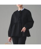 【ユナイテッドアローズ/UNITED ARROWS】のSPONGY フリル ペプラム ジャケット NAVY|ID:prp329100004821135