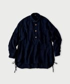 【フォーティファイブ アール/45R】のガーゼ二重織のボーイフレンドシャツ(インディゴ) 人気、トレンドファッション・服の通販 founy(ファニー) ファッション Fashion レディースファッション Fashion for Women トップス・カットソー Cut & Sew Tops シャツ・ブラウス・オフィスカジュアル Elegant Blouses & Button-Ups インディゴ Indigo Denim スリット Slit, Slit Detail ポケット Pocket, Pocket Detail thumbnail インディゴ|ID: prp329100004821137 ipo3291000000035036839