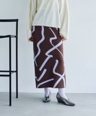 【レプシィム ローリーズファーム/LEPSIM LOWRYS FARM】の12ゲージアソート柄スカート 人気、トレンドファッション・服の通販 founy(ファニー) ファッション Fashion レディースファッション Fashion for Women スカート Skirts ベーシック Basic, Essential 春 Spring thumbnail 線描き×ブラウン50|ID: prp329100004821138 ipo3291000000035036862