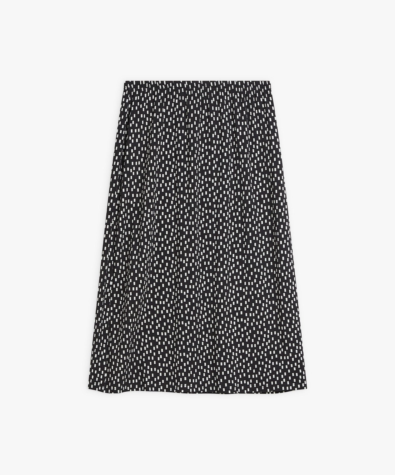 【アニエスベー ファム/agnes b. FEMME】のプリント Aライン スカート Sharon インテリア・キッズ・メンズ・レディースファッション・服の通販 founy(ファニー) ファッション Fashion レディースファッション Fashion for Women スカート Skirts Aライン・フレアスカート A-Line & Flared Skirts シンプル Simple, Minimal ドット Polka Dot, Dot Pattern フレア Flare, Flared プリント Print, Printed Pattern モノトーン Monotone, Black and White リラックス Relax, Relaxed Fit エレガント 上品 Elegant ブラック|ID: prp329100004821148 ipo3291000000035036970
