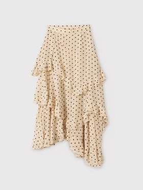 【エイミーイストワール/eimy istoire】のドットラッフルティアードスカート 人気、トレンドファッション・服の通販 founy(ファニー) ファッション Fashion レディースファッション Fashion for Women スカート Skirts ティアードスカート Tiered Skirts クラシカル Classical, Vintage-Inspired コンパクト Compact, Small Size シフォン Chiffon, Lightweight Fabric ジャケット Jacket, Outerwear ダウン Down, Puffer ティアードスカート Tiered Skirt, Flounced Skirt ドット Polka Dot, Dot Pattern バランス Balance, Style Balance ファブリック Fabric, Textile フェミニン Feminine, Girly 再入荷 Restock / Back in Stock おすすめ Recommended / Our Picks エレガント 上品 Elegant |ID:prp329100004821153