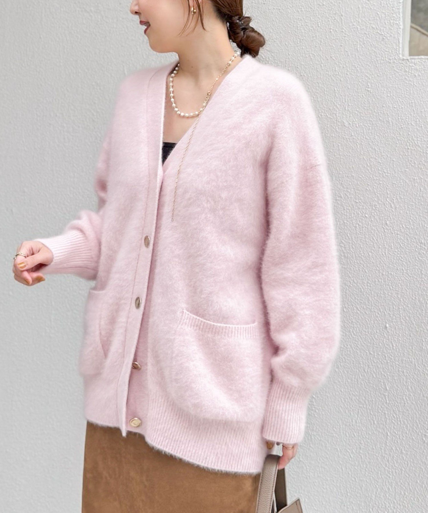 【ノーリーズ/NOLLEY'S】のカシミヤ混ヘアリーVネックカーディガン 人気、トレンドファッション・服の通販 founy(ファニー) 　ファッション　Fashion　レディースファッション　Fashion for Women　トップス・カットソー　Cut & Sew Tops　カーディガン・羽織り　Layered Style Cardigans　Vネックトップス　V-Neck Tops / V-Cut Neckline Shirts　2025年　2025　2025-2026秋冬・A/W　Autumn/Winter 2025–26 AW25–26　おすすめ　Recommended / Our Picks　カーディガン　Cardigan, Knitwear　シンプル　Simple, Minimal　フォックス　Fox, Fox Fur　ベビー　Baby, Babywear　メタル　Metal, Metal Parts　 other-1|ID: prp329100004821181 ipo3291000000035037333